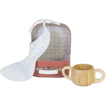 Coffret cadeau bambou et coton avec valise Bambam