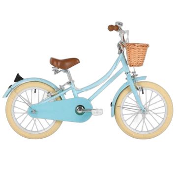 Bobbin vélo enfant 16 pouces bleu rétro