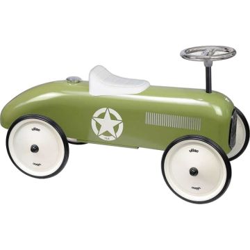 Voiture porteur métal kaki Vilac - Cadeau naissance dès 18 mois