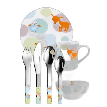 Coffret couverts et vaisselle Woody Puresigns à graver