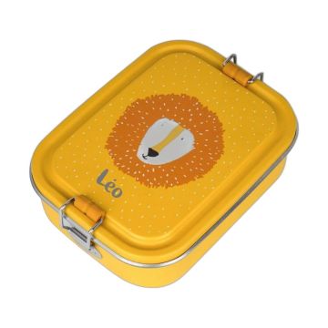 Boîte à gouter personnalisable Trixie Baby lion inox