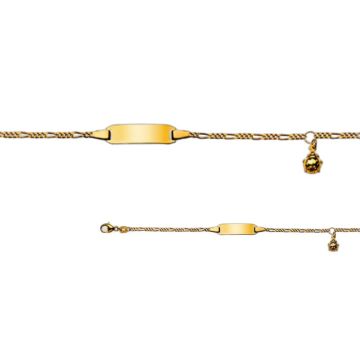 Gourmette coccinelle en or 750 – Cadeau de naissance