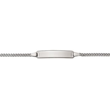 Gourmette Or Blanc 750 Bébé 14cm Personnalisable