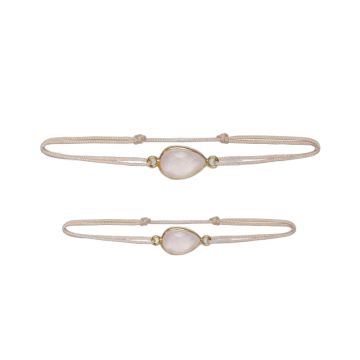 Bracelet Mère-Fille Ilado en Quartz Rose – Symbole de Tendresse