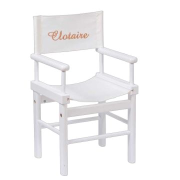 Fauteuil personnalisé prénom Moulin Roty blanc
