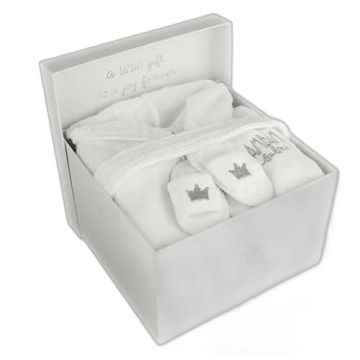 Coffret naissance Bambam Wellness : peignoir et pantoufles