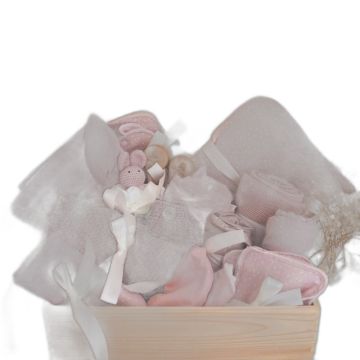 Coffret Naissance Bébé 15 pièces Maylily rose