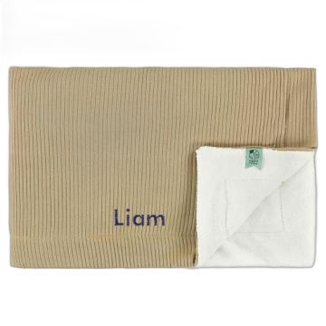 Couverture 100% coton bio personnalisable Trixie Baby