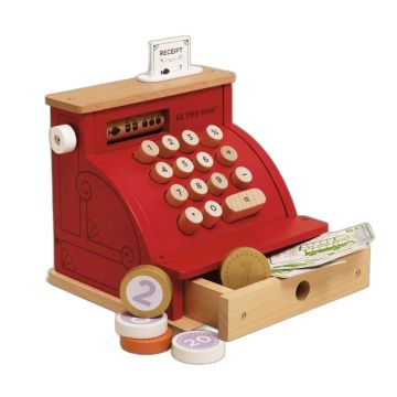 Caisse enregistreuse rouge en bois Le Toy Van
