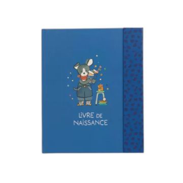 Livre naissance petit garçon Puce & Pilou Moulin Roty