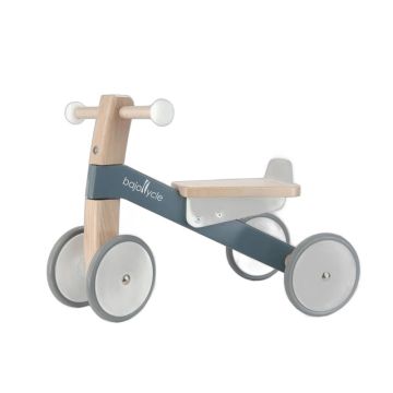 Porteur en bois Bajo gris et blanc