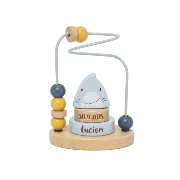 Labyrinthe à perles en bois Trixie requin personnalisable