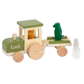 Tracteur en bois personnalisé Trixie - dès 18 mois