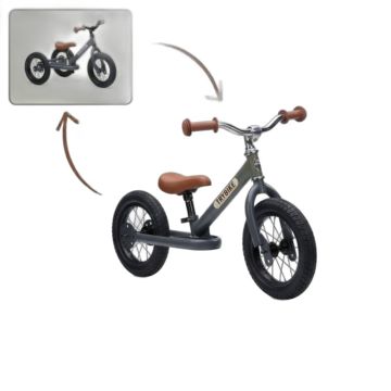 Draisienne Trybike 2-en-1 gris 12 pouces
