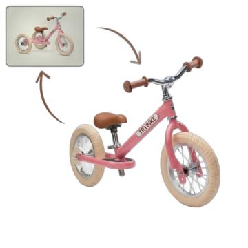 Draisienne Trybike Rose Mat – Vélo Évolutif Fille